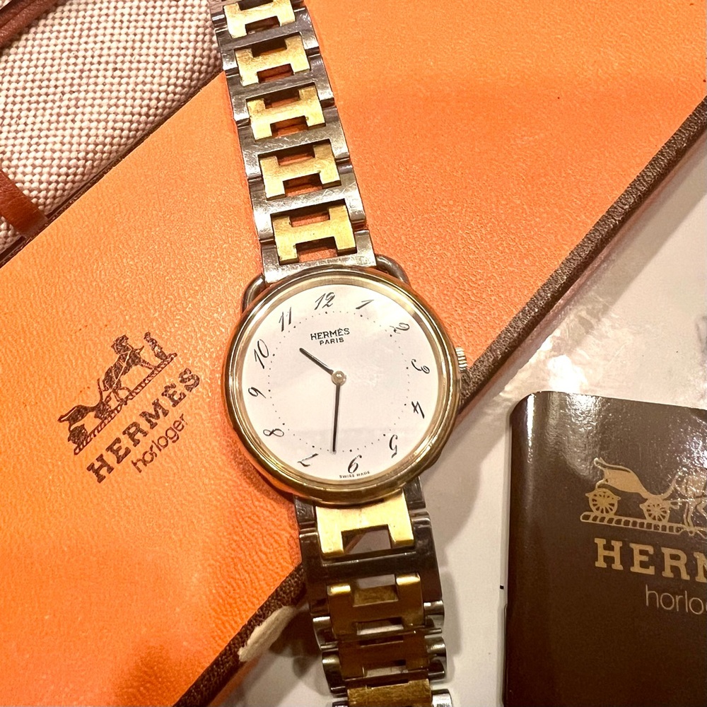 Hermès Arceau Dual-Tone Bracelet Watch - Picture 5 of 16